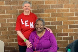 Donna Emory working a health fair